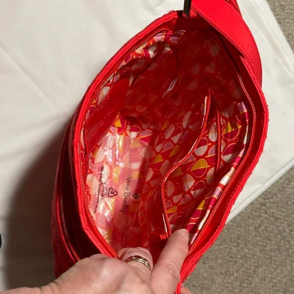 Vera Bradley Vibrant Red Quilted Crossbody Bag - Picture 6 of 8